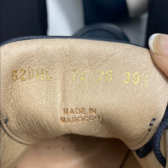 Geox Dark Navy Blue Leather Lace-Up Footwear - Picture 10 of 10